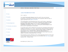 Tablet Screenshot of lexalp.eurac.edu